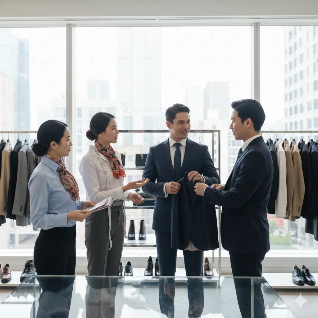  team providing expert styling advice to professionals